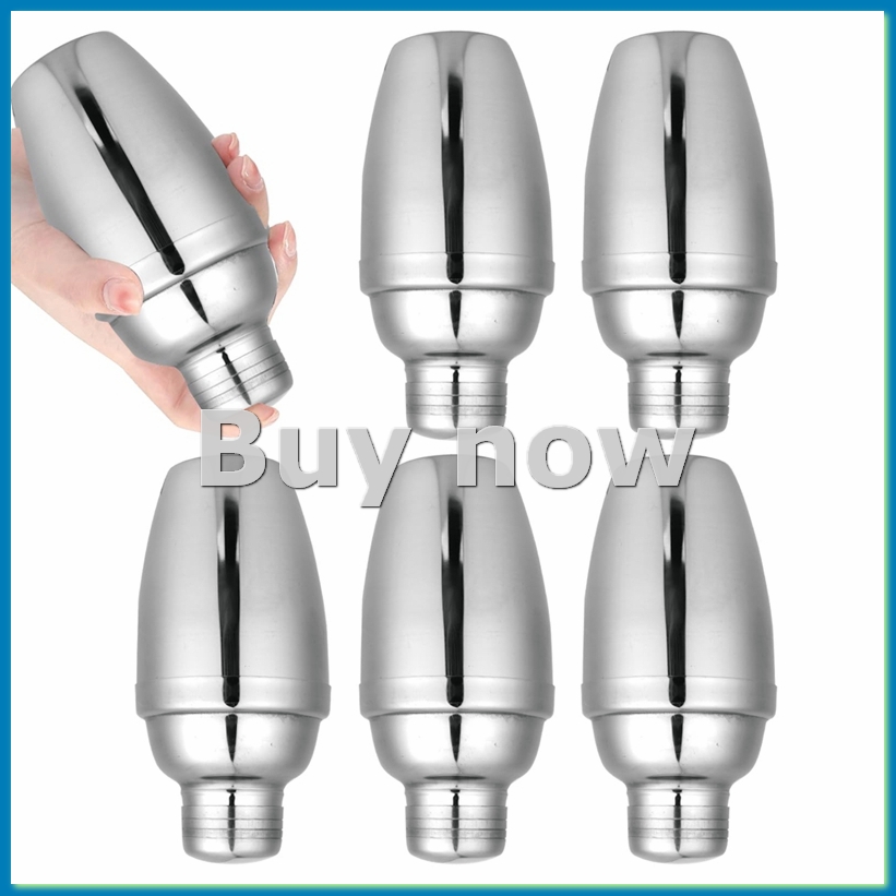 Stainless Steel Strainer - 6 Buah Pengocok Koktail Mini, Pengocok