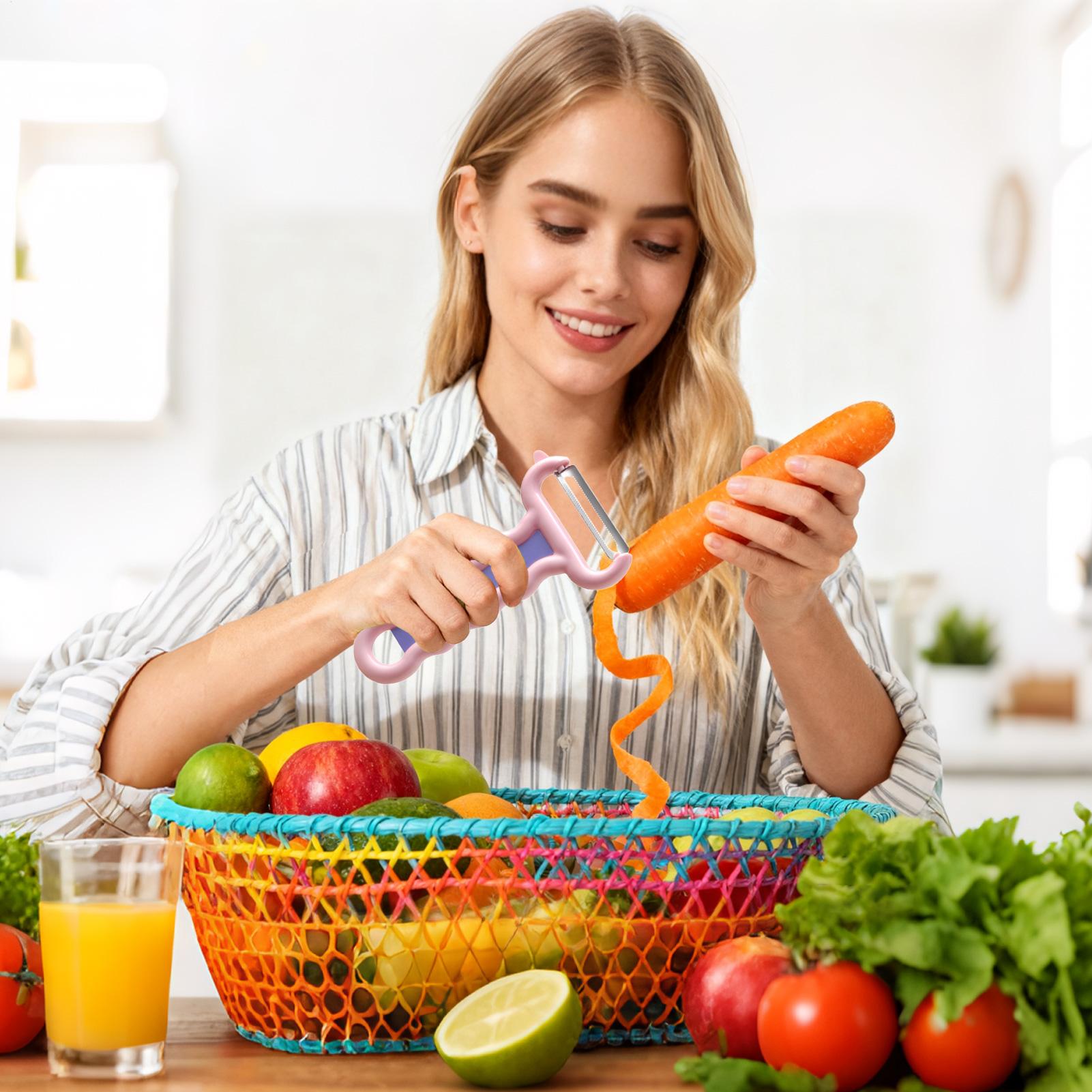 Kitchen Gadgets Men - Alat Pengupas Sayuran Genggam, Pemotong Sayuran