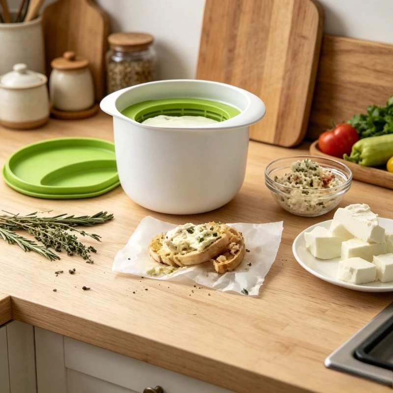 Kitchen Gadgets Recipes - Set Pembuat Keju Segar untuk Microwave,