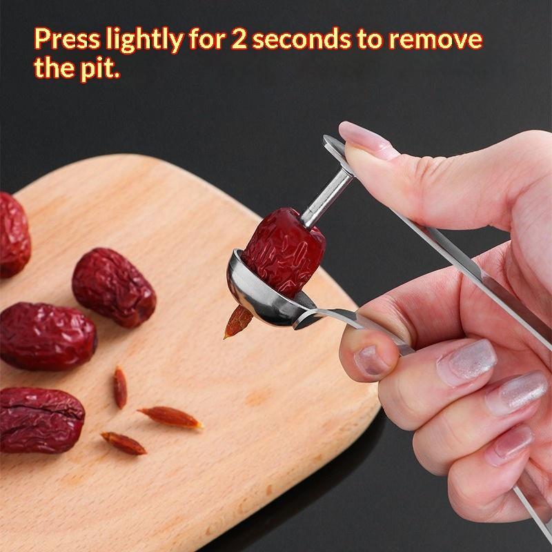 Kitchen Gadgets Tools - Alat Pengupas Kurma Merah dari Baja