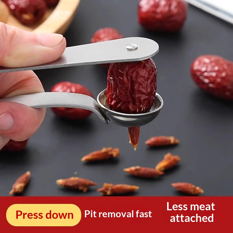 Kitchen Gadgets Usa - Penghilang Biji Kurma dari Baja Anti