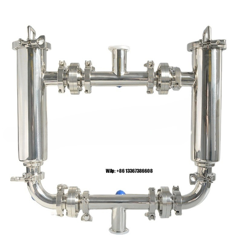 Stainless Steel Strainer - Saringan Duplex Efisiensi Tinggi Cokelat Stainless