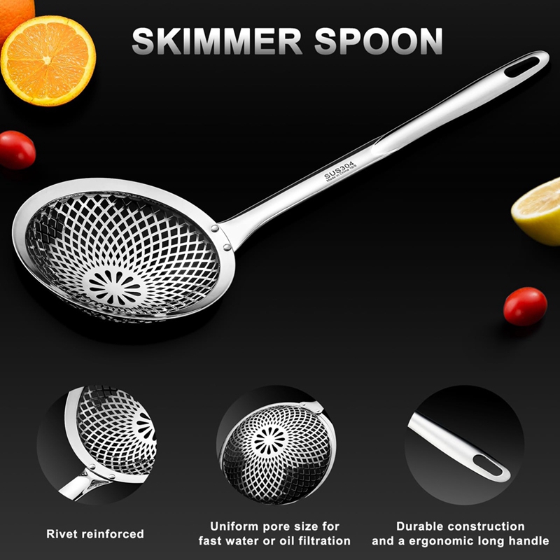 Sendok Skimmer, Sendok Saringa - Stainless Steel Strainer ulasan dan harga