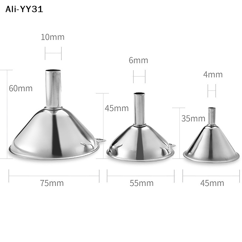 【YY】3Pcs/Set 2025 Corong Mini  - Kitchen Gadgets New ulasan dan harga