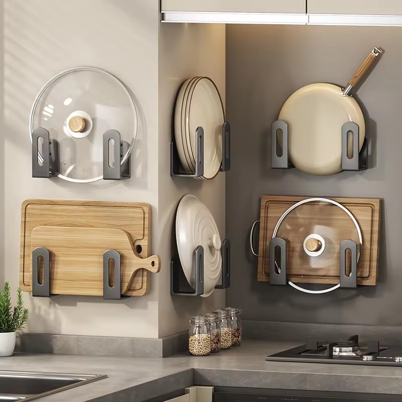 2 buah/set rak tutup panci rak - Kitchen Gadgets Storage Ideas ulasan dan harga