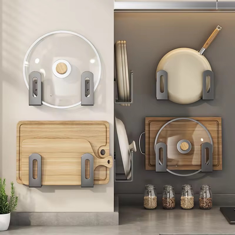 2 buah/set rak tutup panci rak - Kitchen Gadgets Storage Ideas ulasan dan harga