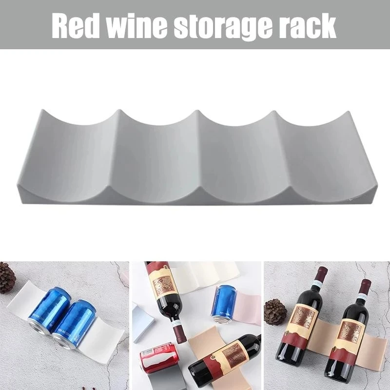 1Pc Rak Botol Anggur yang Dapa - Kitchen Gadgets Storage Ideas ulasan dan harga