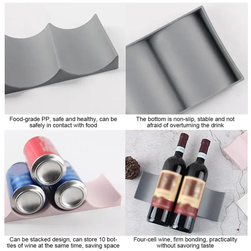 1Pc Rak Botol Anggur yang Dapa - Kitchen Gadgets Storage Ideas ulasan dan harga