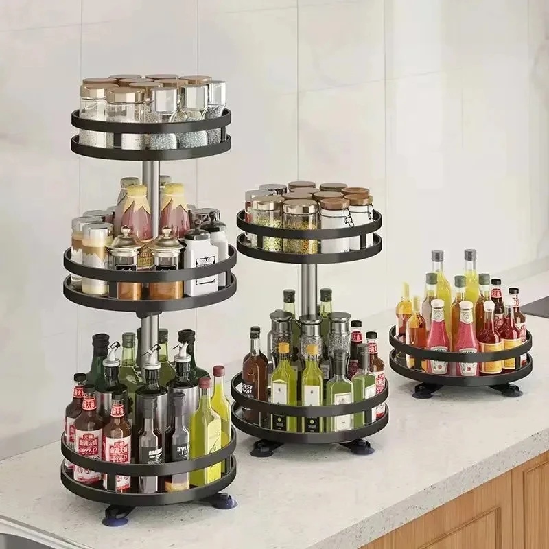 360 °   Rak Penyimpanan Bumbu  - Kitchen Gadgets Storage Ideas ulasan dan harga